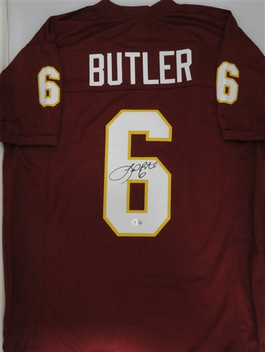 LEROY BUTLER SIGNED CUSTOM REPLICA FLORIDA STATE SEMINOLES JERSEY - BAS
