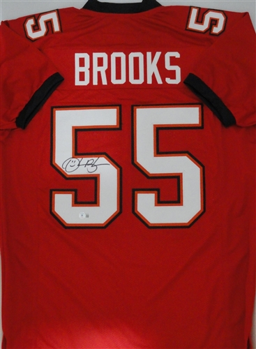 DERRICK BROOKS SIGNED CUSTOM BUCCANEERS REPLICA  JERSEY - BAS
