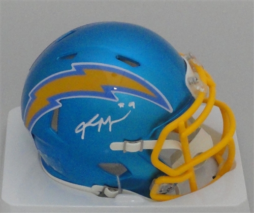 KENNETH MURRAY SIGNED LA CHARGERS FLASH MINI HELMET - BAS