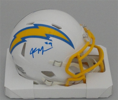KENNETH MURRAY SIGNED LA CHARGERS SPEED MINI HELMET - BAS