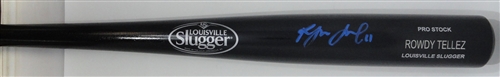 ROWDY TELLEZ SIGNED LOUISVILLE SLUGGER NAME ENGRAVED BLACK BAT - JSA ROWDY TELLEZ SIGNED LOUISVILLE SLUGGER NAME ENGRAVED BLACK BAT - JSA
