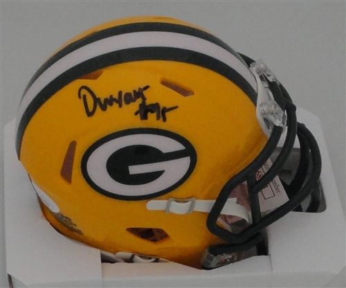 DEVONTE WYATT SIGNED PACKERS SPEED MINI HELMET - JSA
