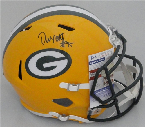 DEVONTE WYATT SIGNED FULL SIZE PACKERS REPLICA SPEED HELMET - JSA