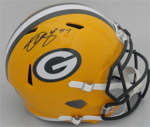 QUAY WALKER SIGNED FULL SIZE PACKERS REPLICA SPEED HELMET - BAS