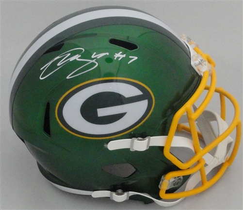 QUAY WALKER SIGNED FULL SIZE PACKERS FLASH REPLICA SPEED HELMET - BAS