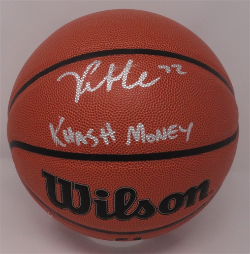 KHRIS MIDDLETON SIGNED FULL SIZE WILSON REPLICA BASKETBALL W/ KHASH MONEY - BUCKS - JSA KHRIS MIDDLETON SIGNED FULL SIZE WILSON REPLICA BASKETBALL W/ KHASH MONEY - BUCKS - JSA