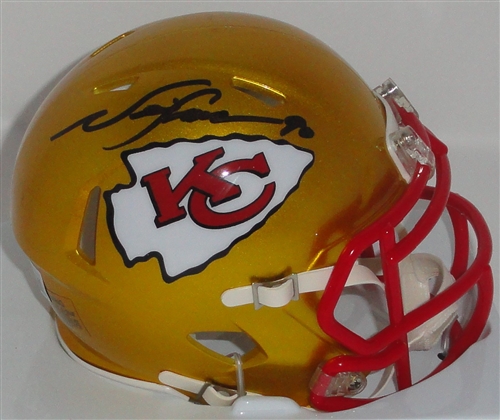 CHIEFS NEIL SMITH SIGNED RIDDELL FLASH SPEED MINI HELMET - BAS