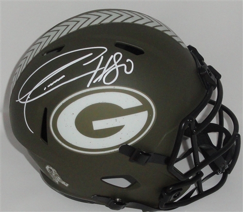 DONALD DRIVER SIGNED FULL SIZE PACKERS SALUTE TO SERVICE SPEED REPLICA HELMET - JSA DONALD DRIVER SIGNED FULL SIZE PACKERS SALUTE TO SERVICE SPEED REPLICA HELMET - JSA