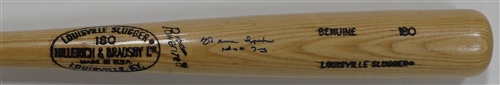 WARREN SPAHN SIGNED FULL SIZE LOUISVILLE SLUGGER BLONDE BAT W/ HOF - BRAVES - JSA WARREN SPAHN SIGNED FULL SIZE LOUISVILLE SLUGGER BLONDE BAT W/ HOF - BRAVES - JSA
