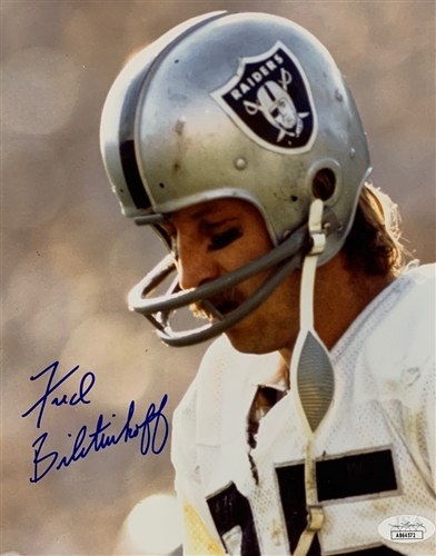 FRED BILETNIKOFF SIGNED 8X10 RAIDERS PHOTO #1 - JSA