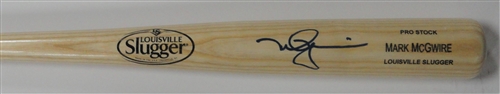MARK MCGWIRE SIGNED LOUISVILLE SLUGGER NAME ENGRAVED BLONDE BAT - CARDINALS - JSA MARK MCGWIRE SIGNED LOUISVILLE SLUGGER NAME ENGRAVED BLONDE BAT - CARDINALS - JSA