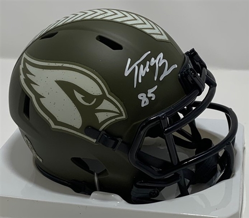 TREY MCBRIDE SIGNED AZ CARDINALS SALUTE SPEED MINI HELMET - JSA