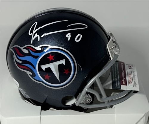 JEVON KEARSE SIGNED TENNESSEE TITANS VSR4 MINI HELMET - JSA