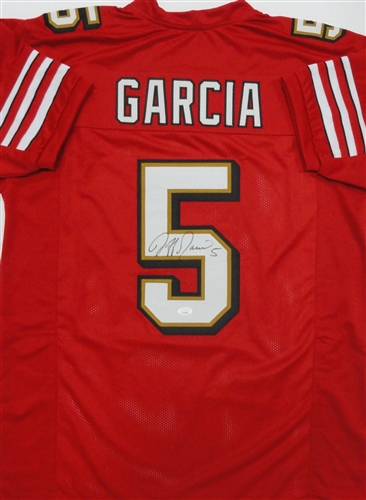 JEFF GARCIA SIGNED CUSTOM REPLICA SF 49ERS JERSEY - JSA