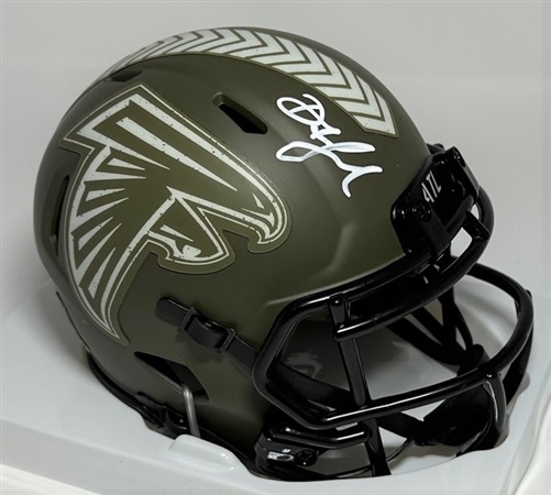 DRAKE LONDON SIGNED FALCONS SALUTE SPEED MINI HELMET - BAS