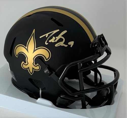 DREW BREES SIGNED SAINTS ECLIPSE SPEED MINI HELMET - BAS