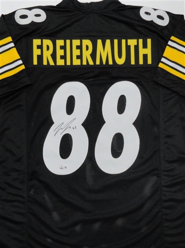 PAT FREIERMUTH SIGNED CUSTOM REPLICA STEELERS JERSEY - BAS