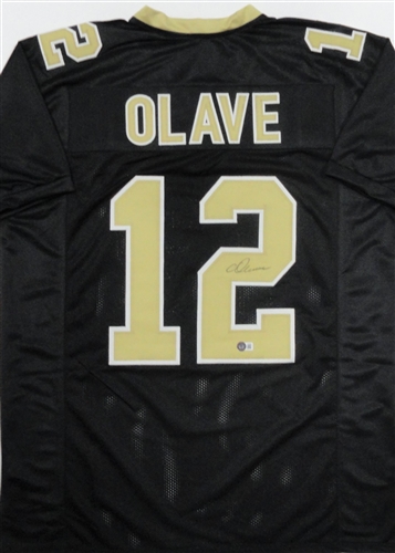 CHRIS OLAVE SIGNED CUSTOM REPLICA SAINTS JERSEY - BAS