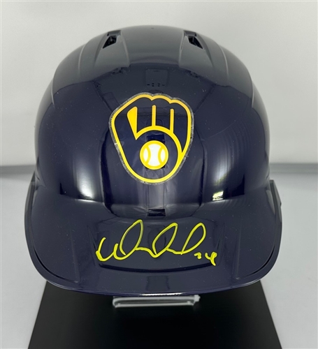 WILLIAM CONTRERAS SIGNED FULL SIZE BREWERS HELMET - JSA