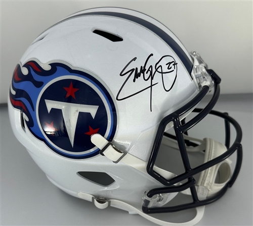 EDDIE GEORGE SIGNED FULL SIZE TITANS REPLICA SPEED HELMET - BAS
