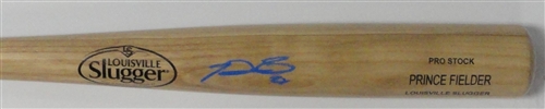 PRINCE FIELDER SIGNED LOUISVILLE SLUGGER NAME ENGRAVED BLONDE BAT - BREWERS - JSA PRINCE FIELDER SIGNED LOUISVILLE SLUGGER NAME ENGRAVED BLONDE BAT - BREWERS - JSA