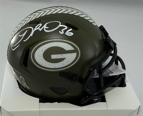 LEROY BUTLER SIGNED PACKERS  SALUTE SPEED MINI HELMET - JSA