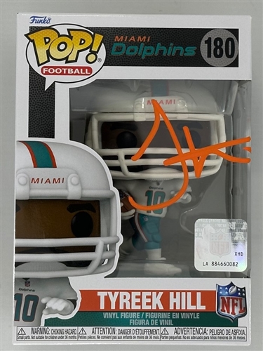 TYREEK HILL SIGNED DOLPHINS POP FUNKO FIGURE - BAS