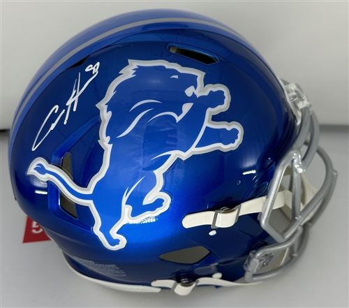 AIDAN HUTCHINSON SIGNED FULL SIZE AUTHENTIC FLASH SPEED LIONS HELMET - BAS