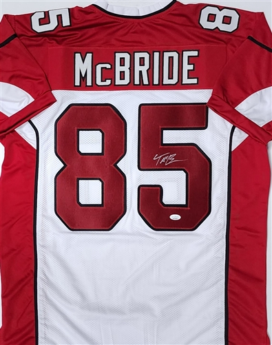 TREY MCBRIDE SIGNED CUSTOM REPLICA CARDINALS WHITE JERSEY - JSA