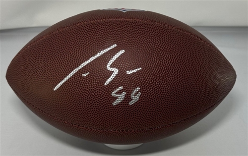 LUKE MUSGRAVE SIGNED WILSON DUKE REPLICA FOOTBALL - PACKERS - FAN