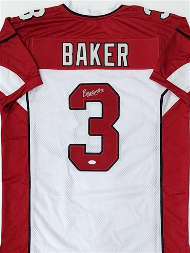 BUDDA BAKER SIGNED CARDINALS WHITE CUSTOM REPLICA JERSEY - JSA