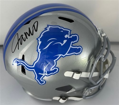 JAMESON WILLIAMS SIGNED FULL SIZE LIONS REPLICA SPEED HELMET - BAS