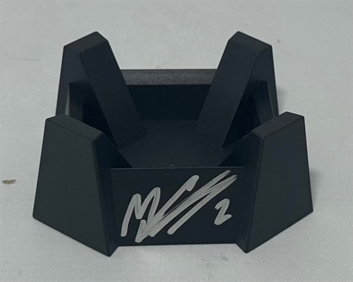 MASON CROSBY SIGNED SIGNED BLACK KICKING TEE - JSA