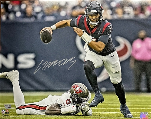 CJ STROUD SIGNED 16X20 TEXANS PHOTO #1 - FAN