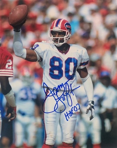 JAMES LOFTON SIGNED 8X10 BUFFALO BILLS PHOTO #1