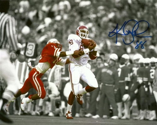 KEITH JACKSON SIGNED 8X10 OKLAHOMA SOONERS PHOTO #3