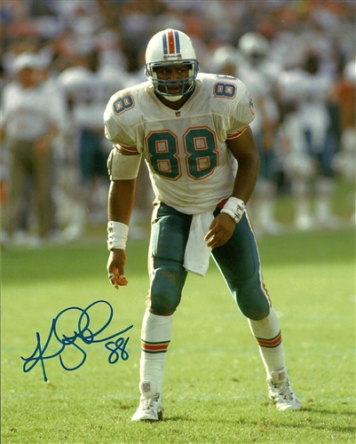 KEITH JACKSON SIGNED 8X10 DOLPHINS PHOTO #2