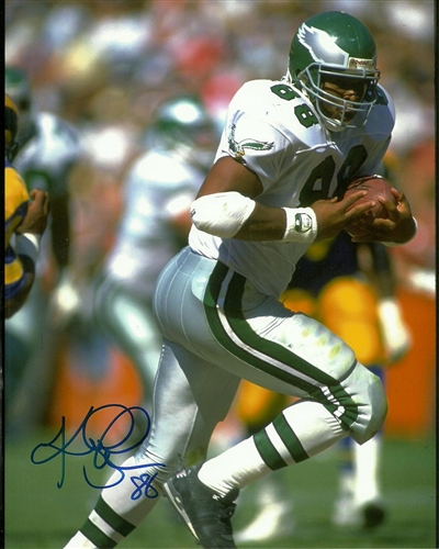 KEITH JACKSON SIGNED 8X10 EAGLES PHOTO #2