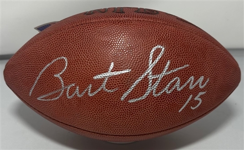 BART STARR (d) SIGNED WILSON AUTHENTIC DUKE FOOTBALL - PACKERS - JSA