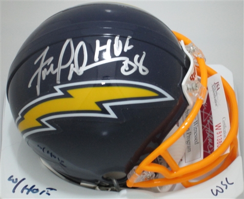 FRED DEAN SIGNED CHARGERS MINI HELMET - JSA