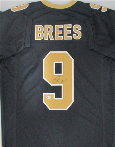 DREW BREES SIGNED CUSTOM SAINTS JERSEY - BCA