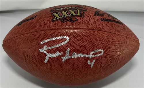 BRETT FAVRE SIGNED WILSON AUTHENTIC SB XXXI LOGO FOOTBALL - PACKERS - JSA BRETT FAVRE SIGNED WILSON AUTHENTIC SB XXXI LOGO FOOTBALL - PACKERS - JSA