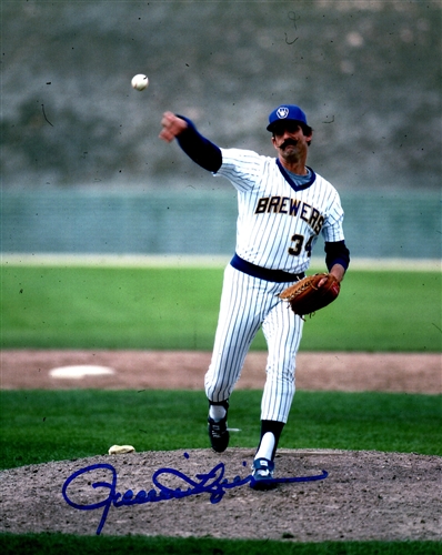 ROLLIE FINGERS SIGNED 8X10 BREWERS PHOTO #5