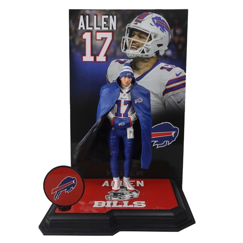 JOSH ALLEN BUFFALO BILLS NFL 7" MCFARLANE SPORTSPICKS POSED FIGURE
