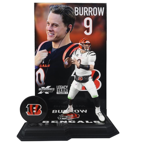 JOE BURROW CINCINNATI BENGALS NFL 7" MCFARLANE SPORTSPICKS POSED FIGURE - PLATINUM CHASE