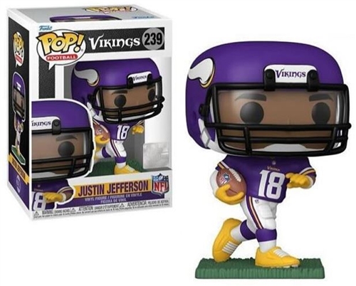JUSTIN JEFFERSON MINNESOTA VIKINGS NFL POP FUNKO FIGURE #239