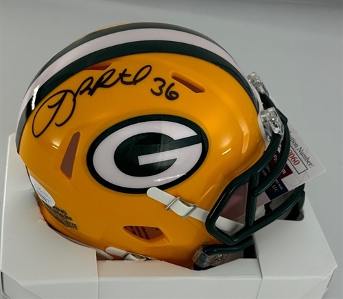 LEROY BUTLER SIGNED PACKERS SPEED MINI HELMET - JSA