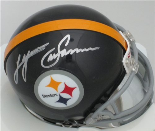 LYNN SWANN SIGNED STEELERS MINI HELMET