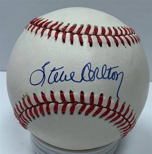 STEVE CARLTON SIGNED OFFICIAL NATIONAL LEAGUE BASEBALL - PHILLIES - JSA