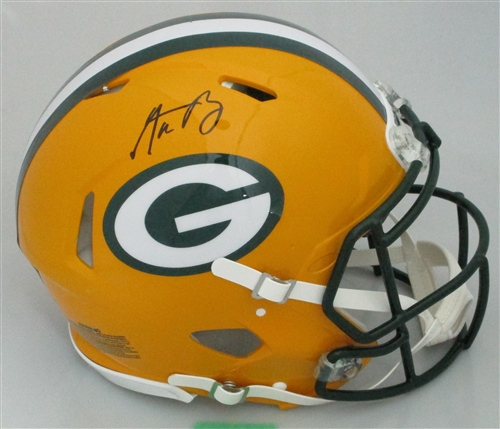 AARON RODGERS SIGNED FULL SIZE PACKERS AUTHENTIC SPEED HELMET - FAN